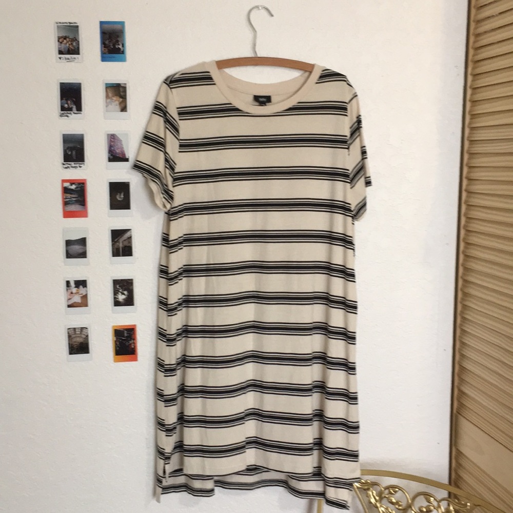 Cute striped t shirt dress